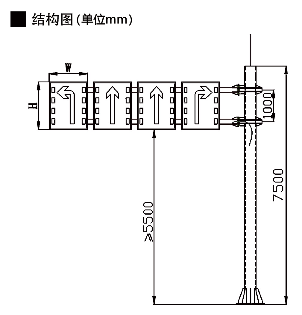 车道指示标志（半透）(图1)